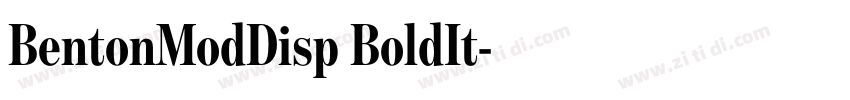 BentonModDisp BoldIt字体转换 BentonModDisp BoldIt字体转换